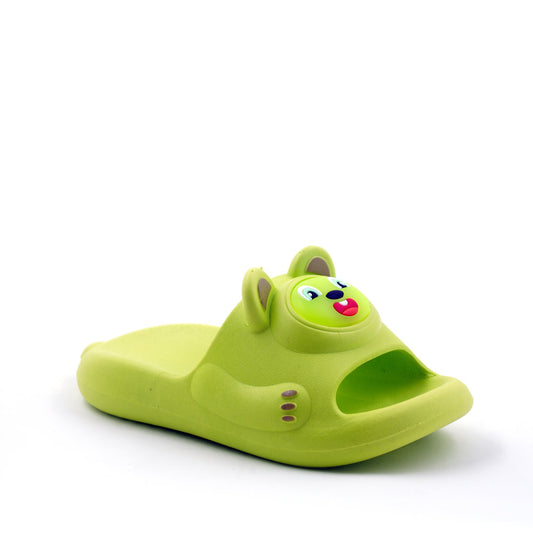 Green bear flip flop