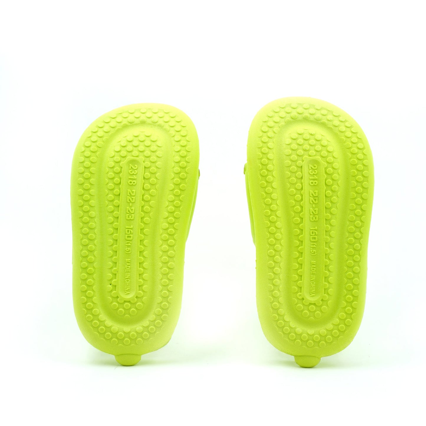 Green bear flip flop