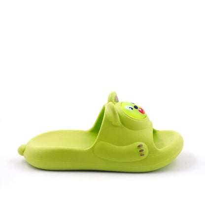 Green bear flip flop