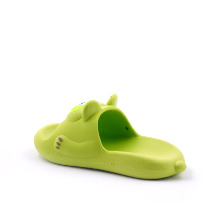 Green bear flip flop
