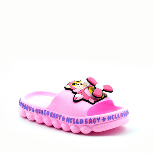 Pink Fan Hello Baby Flip Flop