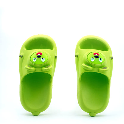 Green bear flip flop