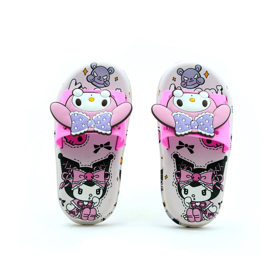 White and Pink Kurumi Flip Flop